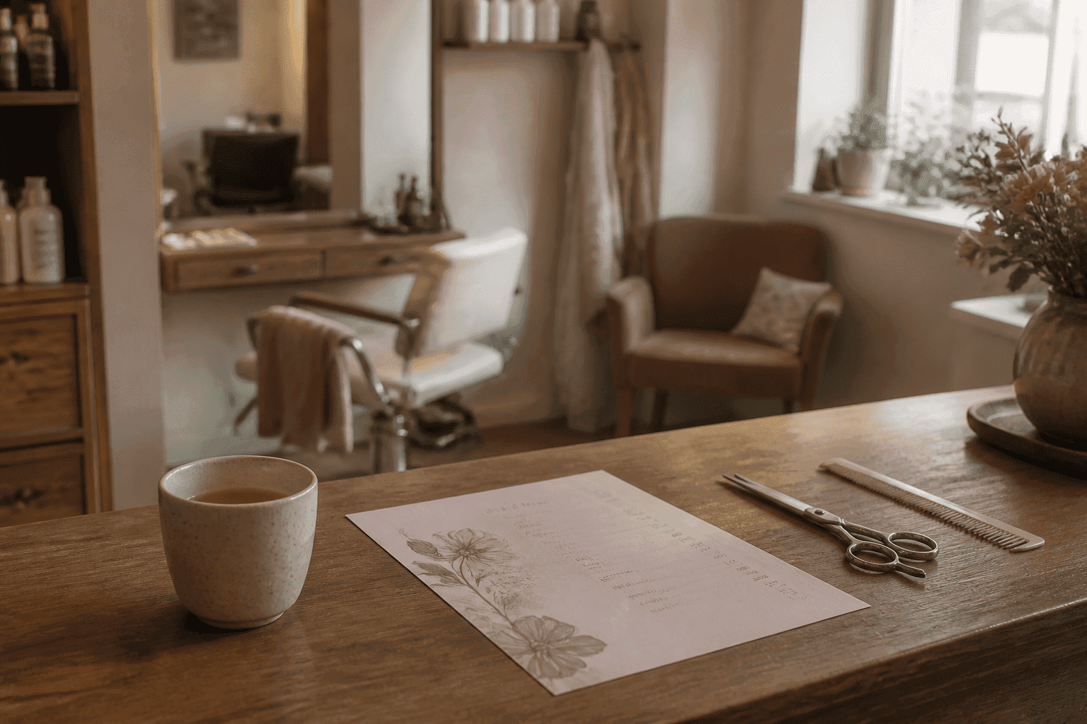 Ресепшен салона красоты - иллюстрация к статье